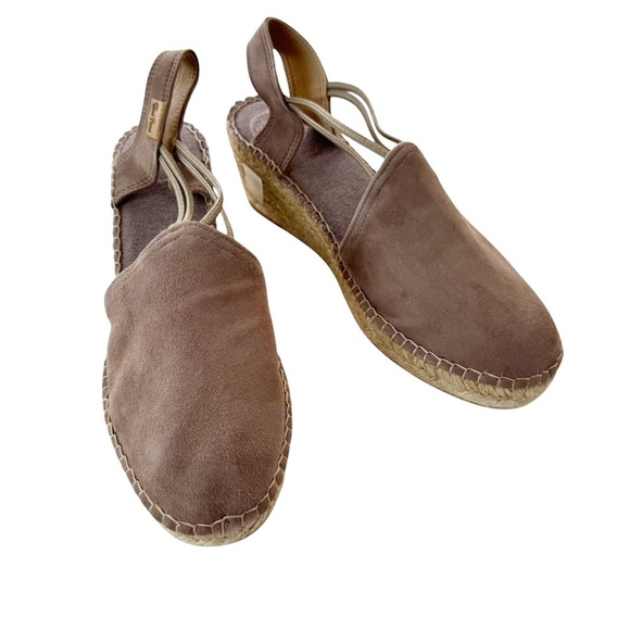 Toni Pons Espadrille Tremp Taupe Wedge Sandals Taupe Size 10 NWT - Picture 6 of 13
